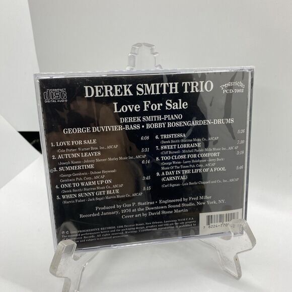 Derek Smith Trio, The Love for Sale [european Import] (CD) Album New Sealed - Picture 6 of 6